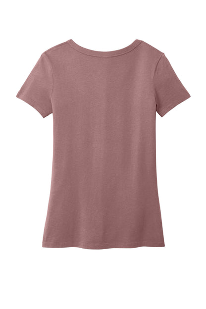 Rear View of NstlgiaRse Port & Company Women's Beach Wash Garment-Dyed V-Neck Tee LPC099V