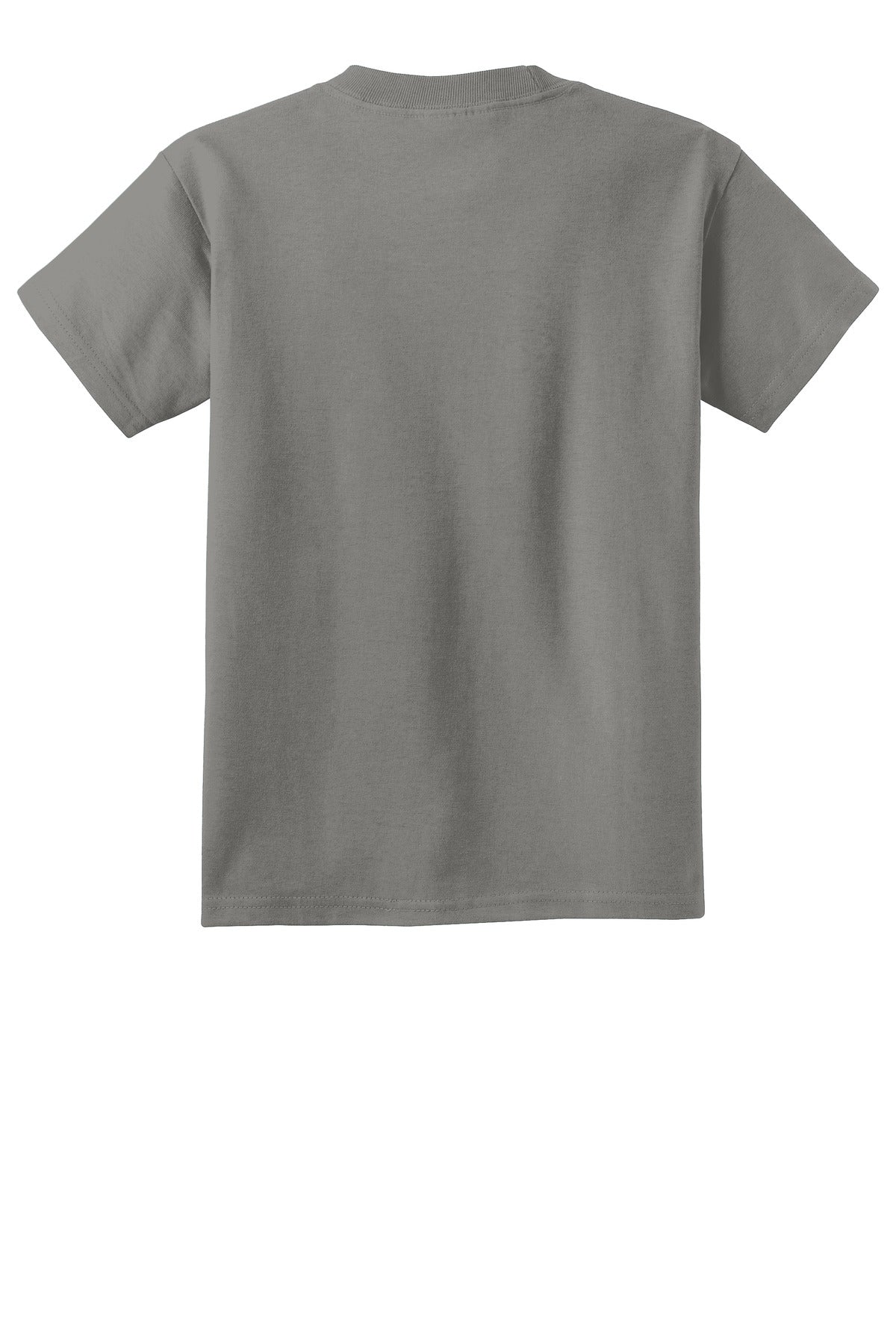 Rear View of Pewter Port & Company Youth Beach Wash Garment-Dyed Tee. PC099Y