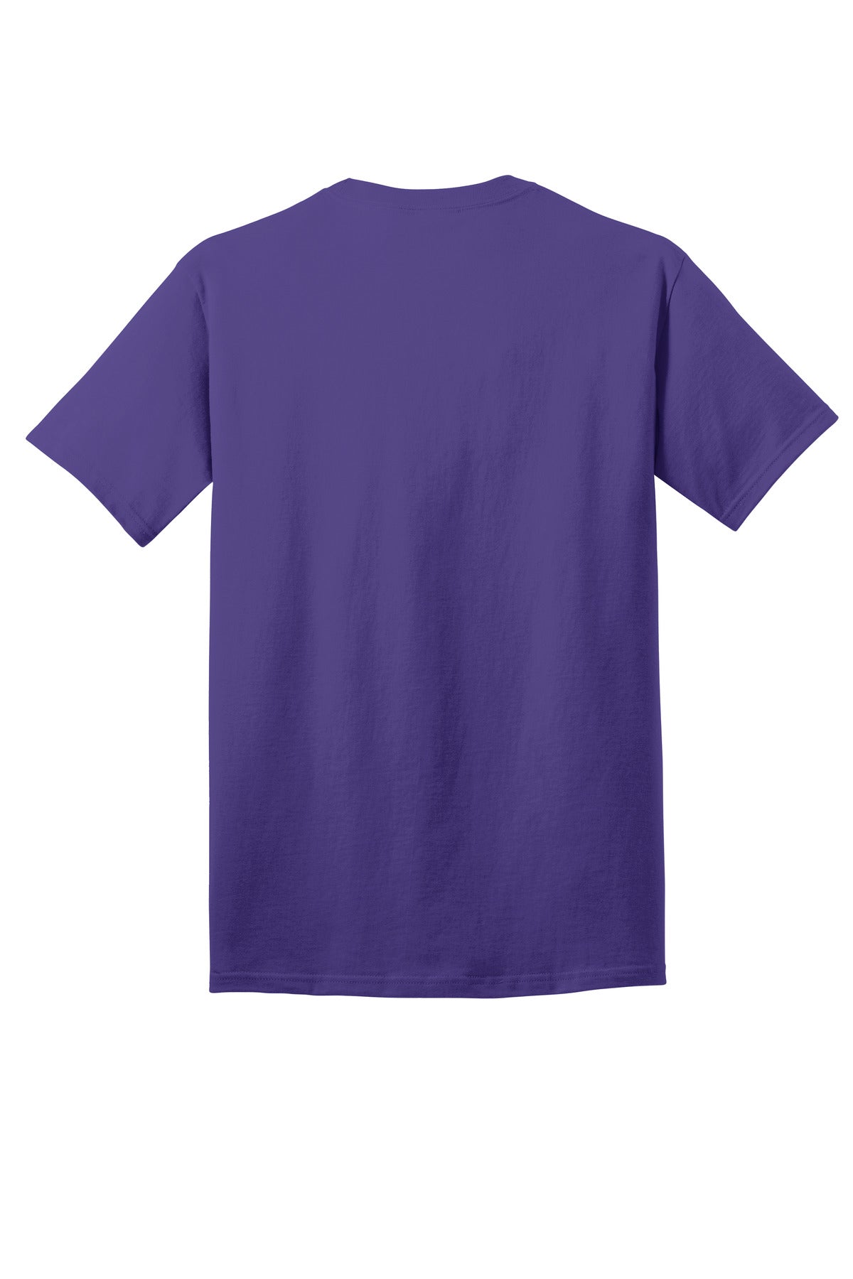 Rear View of Purple Port & Company Core Cotton DTG Tee PC54DTG