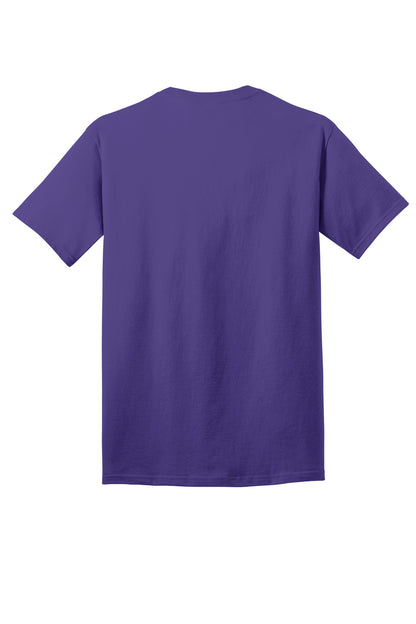 Rear View of Purple Port & Company Core Cotton DTG Tee PC54DTG