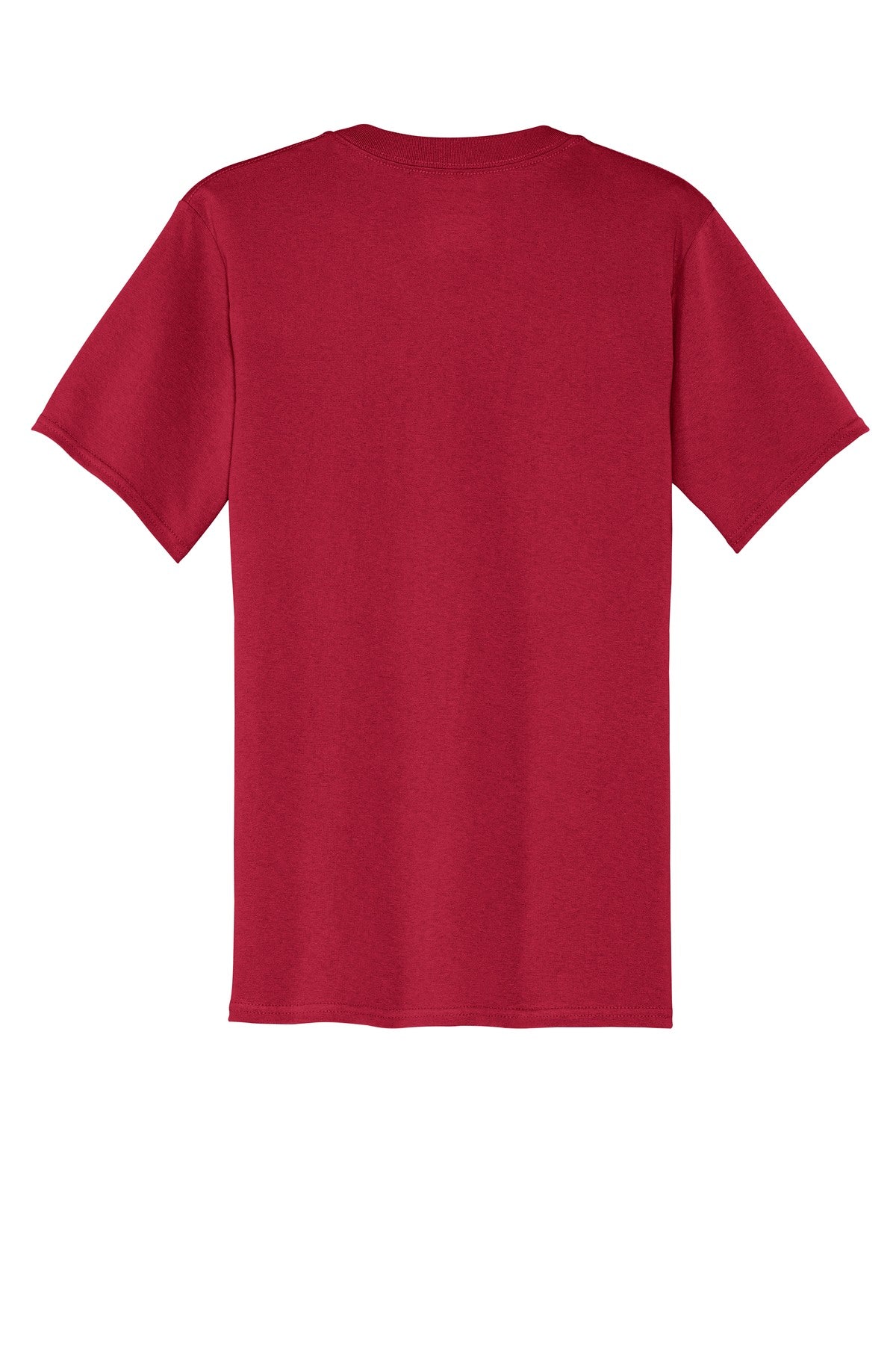 Rear View of Red Port & Company Core Cotton Pocket Tee. PC54P