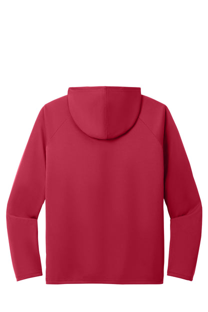 Rear View of Red Port & Company Performance Pullover Hooded Tee PC380H