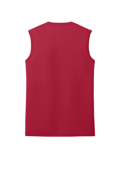 Rear View of Red Port & Company Performance Sleeveless Tee PC380SL