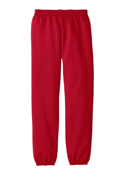 Rear View of Red Port & Company - Youth Core Fleece Sweatpant. PC90YP