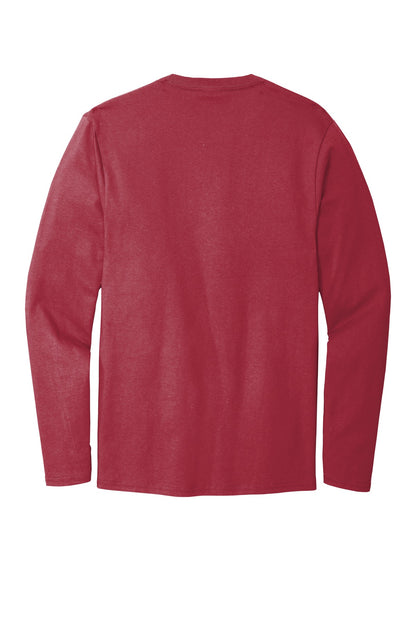 Rear View of Rich Red Port & Company Long Sleeve Bouncer Tee PC600LS