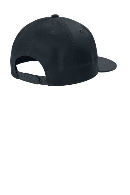 Rear View of RichNavy Port Authority Snapback Flat Bill Cap C116