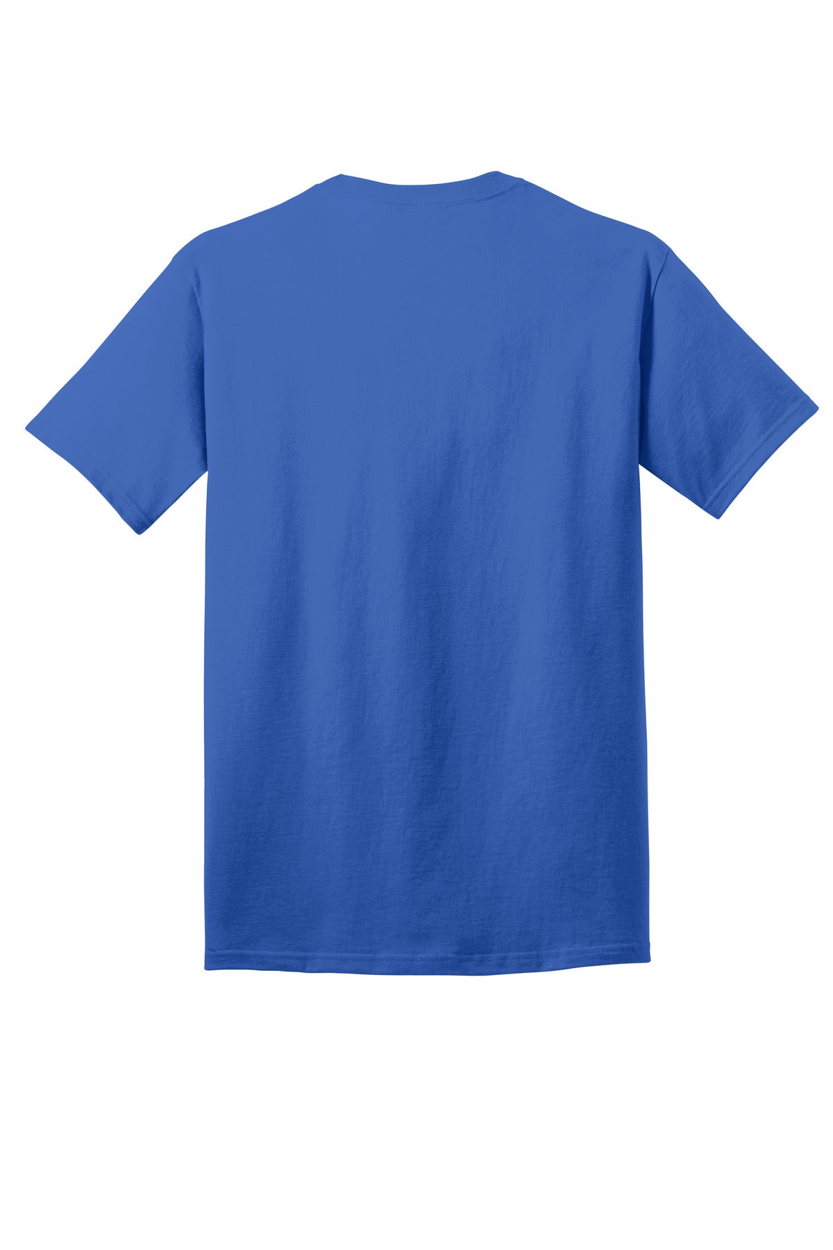 Rear View of Royal Port & Company Core Cotton DTG Tee PC54DTG