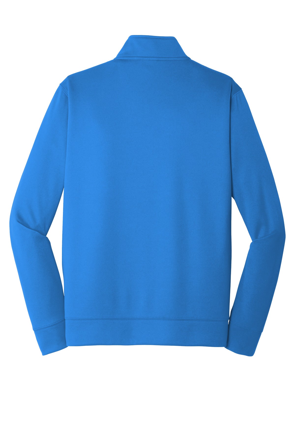 Rear View of Royal Port & Company Performance Fleece 1/4-Zip Pullover Sweatshirt. PC590Q