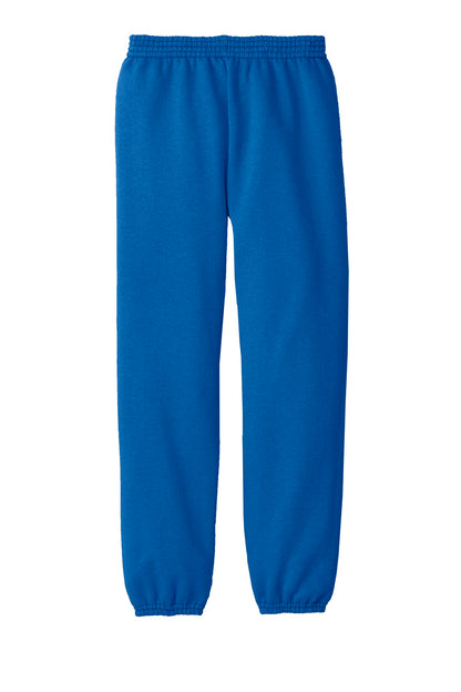 Rear View of Royal Port & Company - Youth Core Fleece Sweatpant. PC90YP