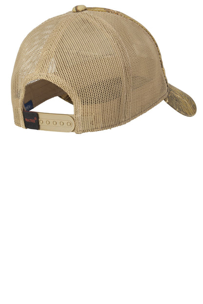 Rear View of RT Extra/Tan Port Authority Unstructured Camouflage Mesh Back Cap. C929