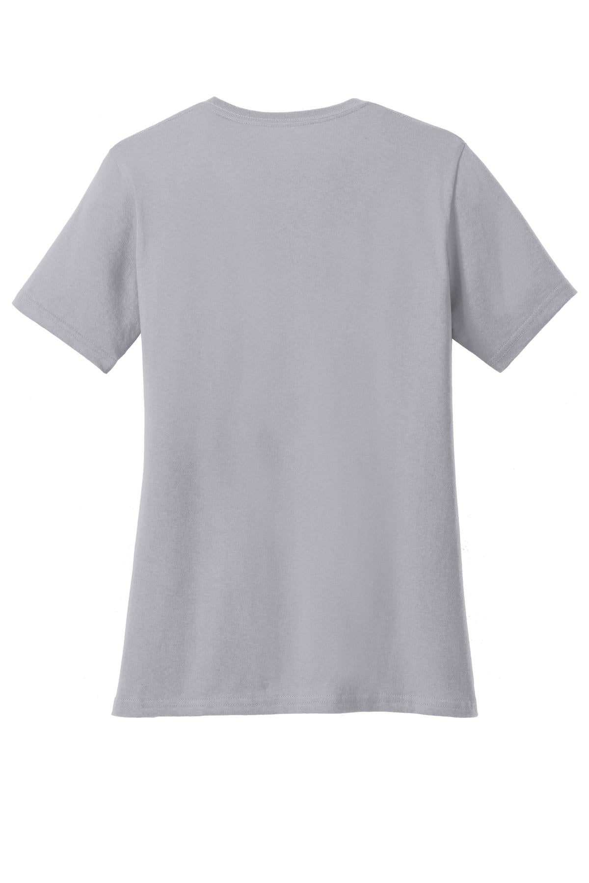 Rear View of Silver Port & Company Women's Core Cotton Tee. LPC54
