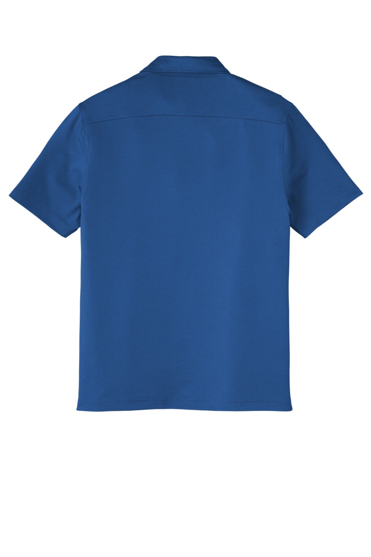 Rear View of TrueBlue Port Authority City Stretch PoloK682