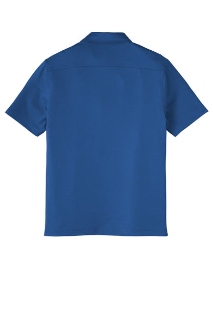 Rear View of TrueBlue Port Authority City Stretch PoloK682