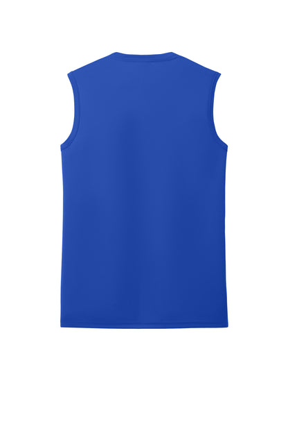 Rear View of TrueRoyal Port & Company Performance Sleeveless Tee PC380SL