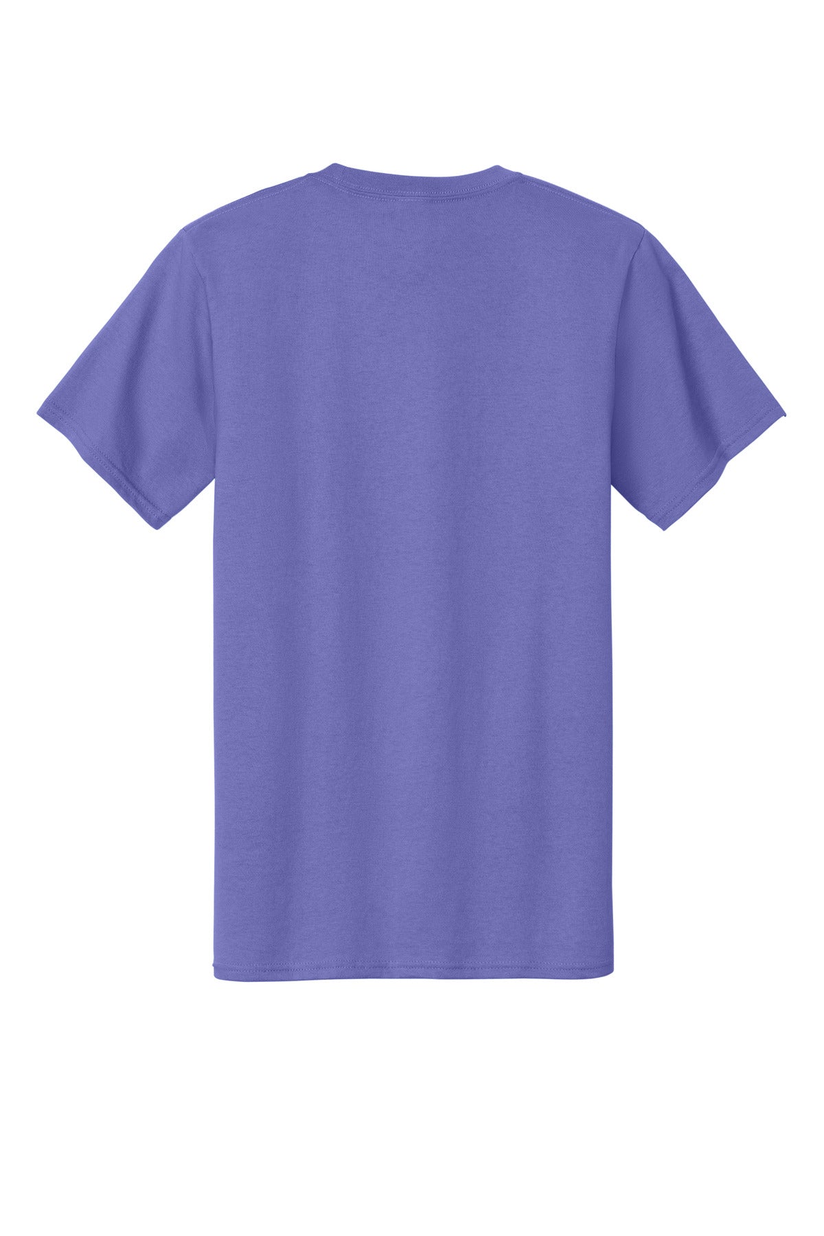 Rear View of Violet Port & Company Tall Essential Tee. PC61T