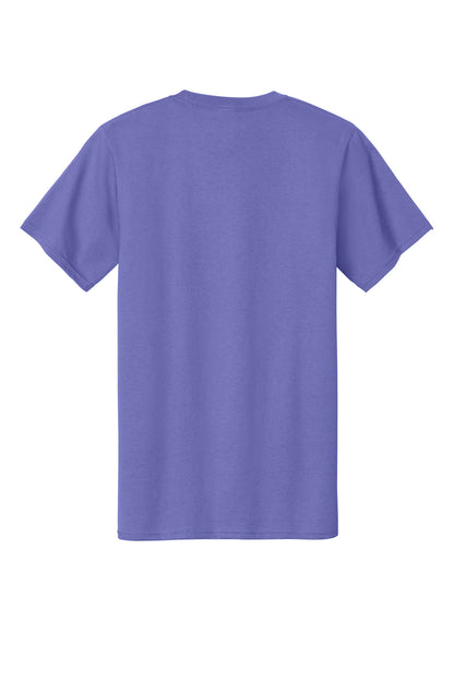 Rear View of Violet Port & Company Tall Essential Tee. PC61T