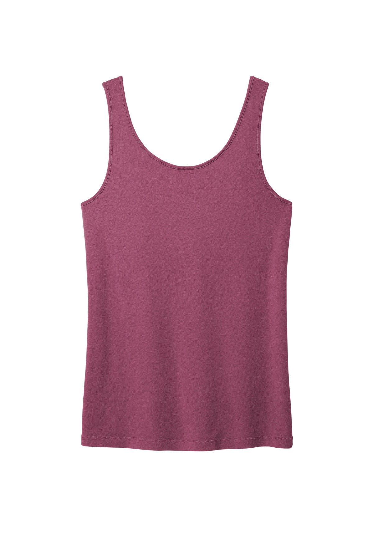 Rear View of VtgRaspbry Port & Company Women's Beach Wash Garment-Dyed Tank LPC099TT