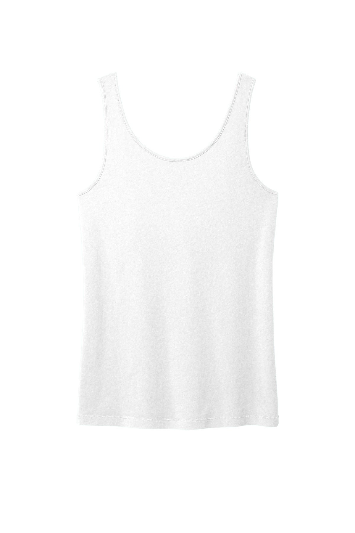 Rear View of White Port & Company Women's Beach Wash Garment-Dyed Tank LPC099TT