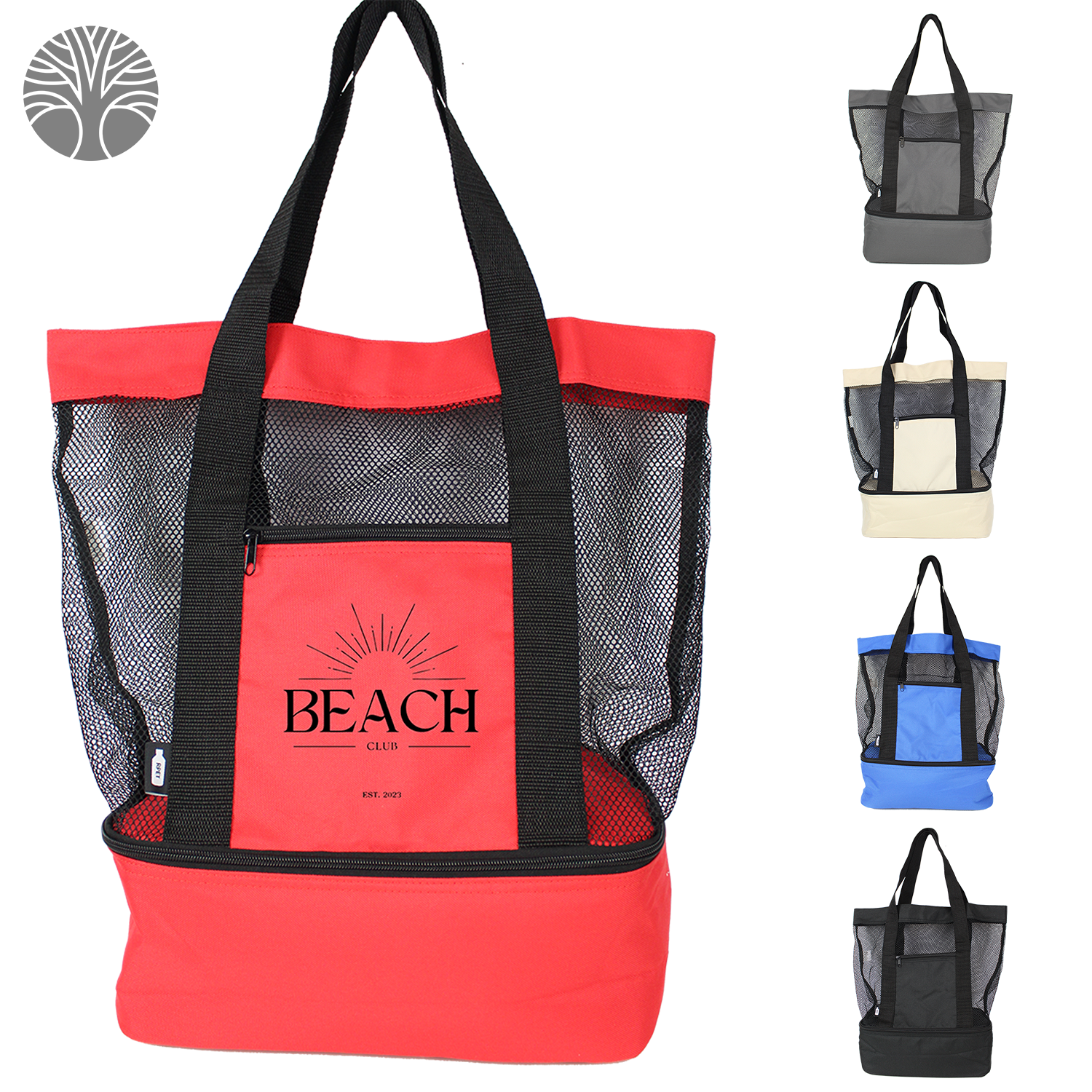 Black Recycled Beach Cooler Tote