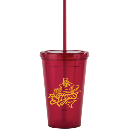 16 Oz Bolero Tumbler With Straw