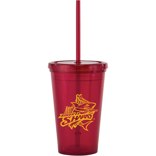 16 Oz Bolero Tumbler With Straw