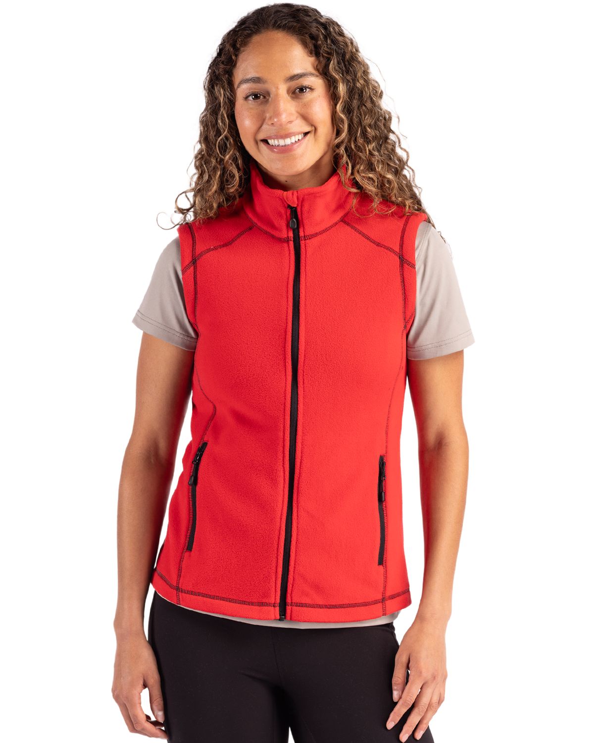 Red Clique Powder Recycled Fleece Womens Vest  - XS