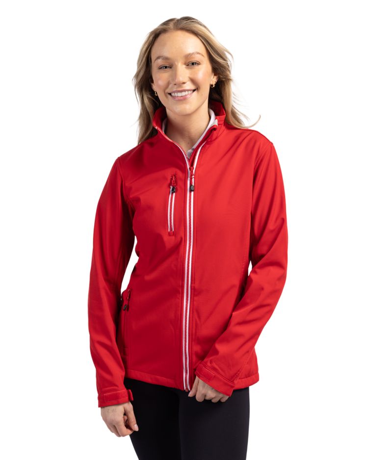 Red Clique Telemark Eco Stretch Softshell Full Zip Womens Jacket  - XS