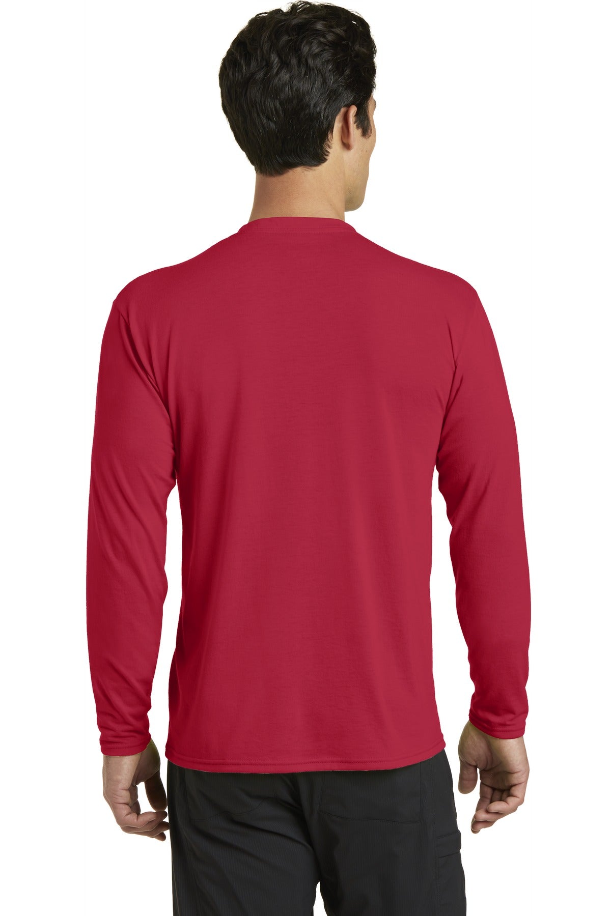 Red Port & Company Long Sleeve Performance Blend Tee. PC381LS