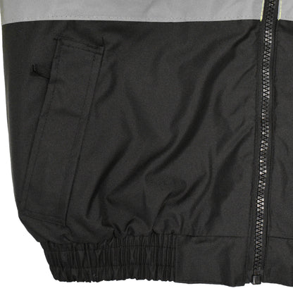 SJ210B Three-in-One Deluxe High Visibility Bomber Jacket - Green/Black Bottom - Size 2X