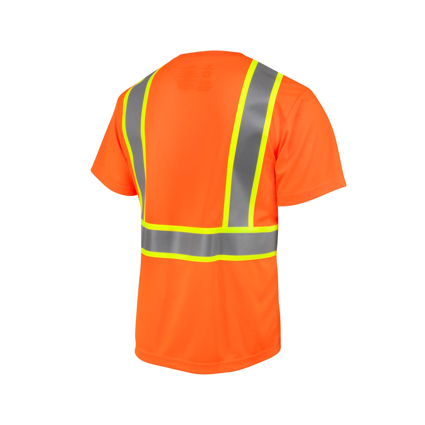 ST41-2 Class 2 Mesh Short Sleeve T-Shirt with Contrast Trim - Green - Size 2X