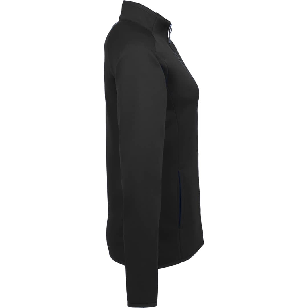 Right View of Black TELICA Brush Back Fleece Jacket - Women's plain