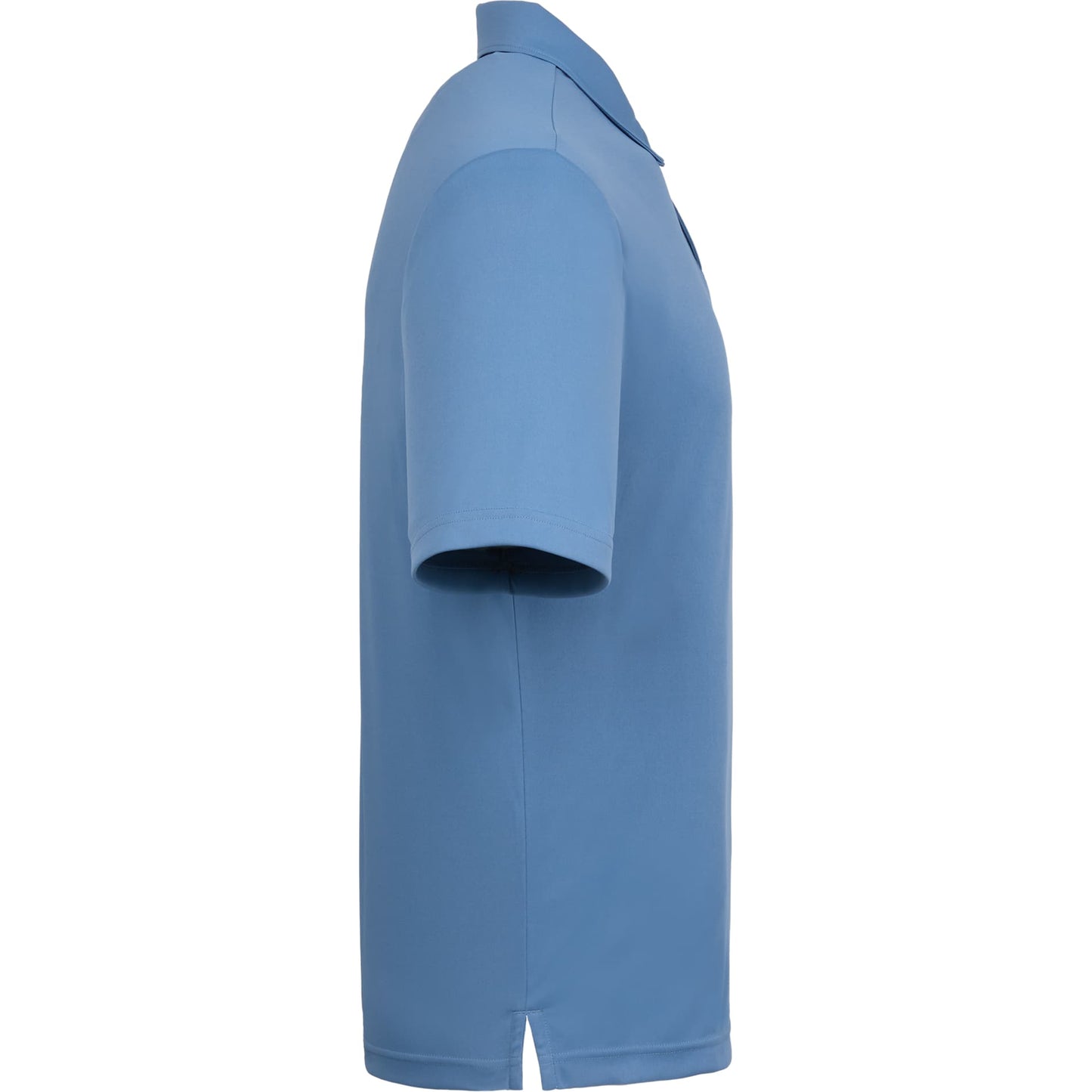 Right View of Blue DARA SS Polo - Men's plain