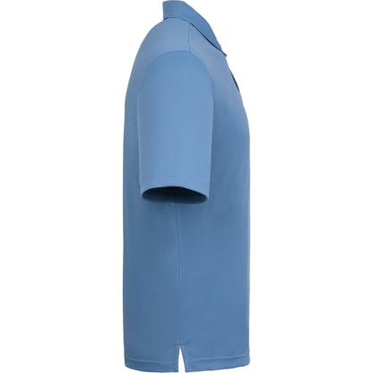 Right View of Blue DARA SS Polo - Men's plain
