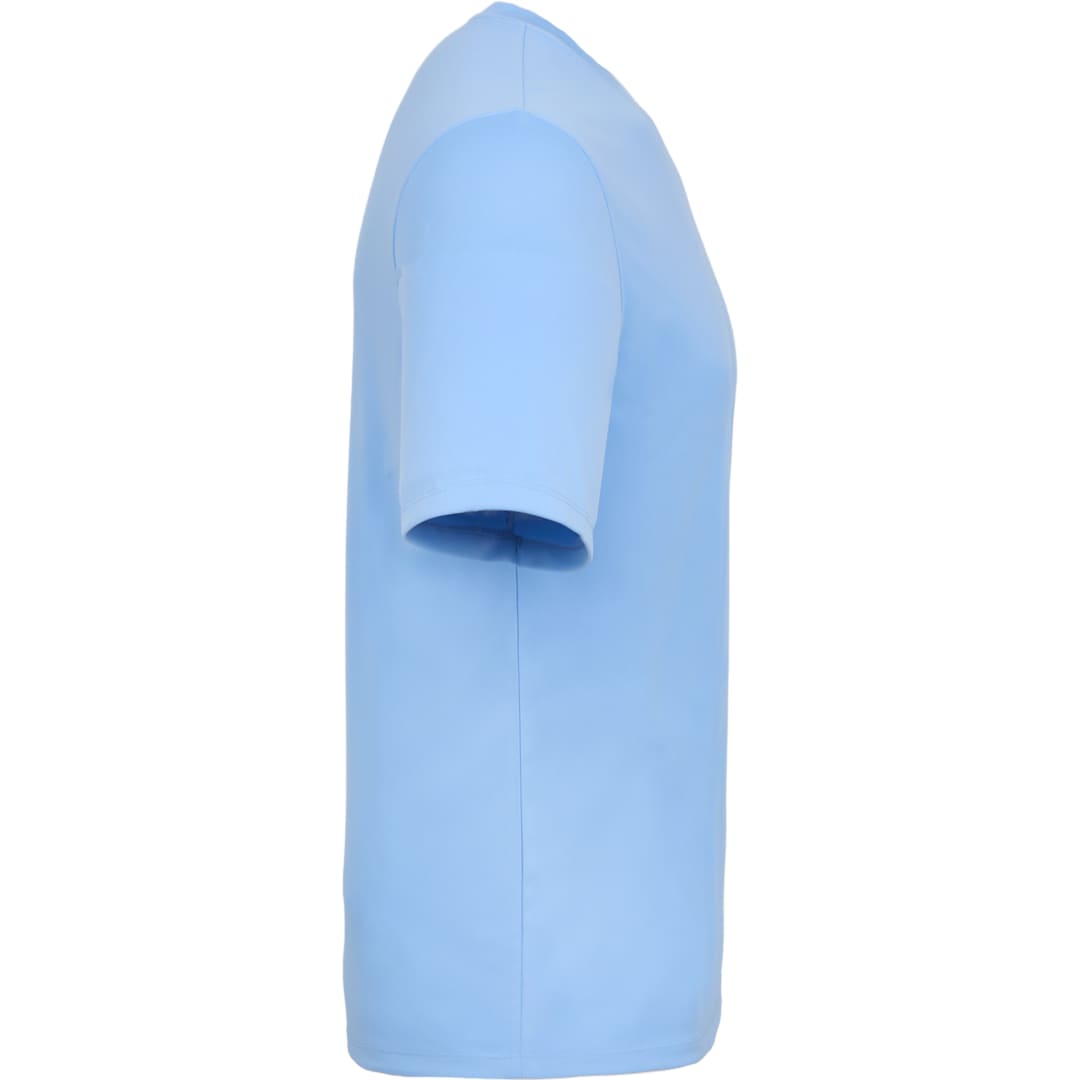 Right View of Blue DARA SS Tech Tee - Men's plain