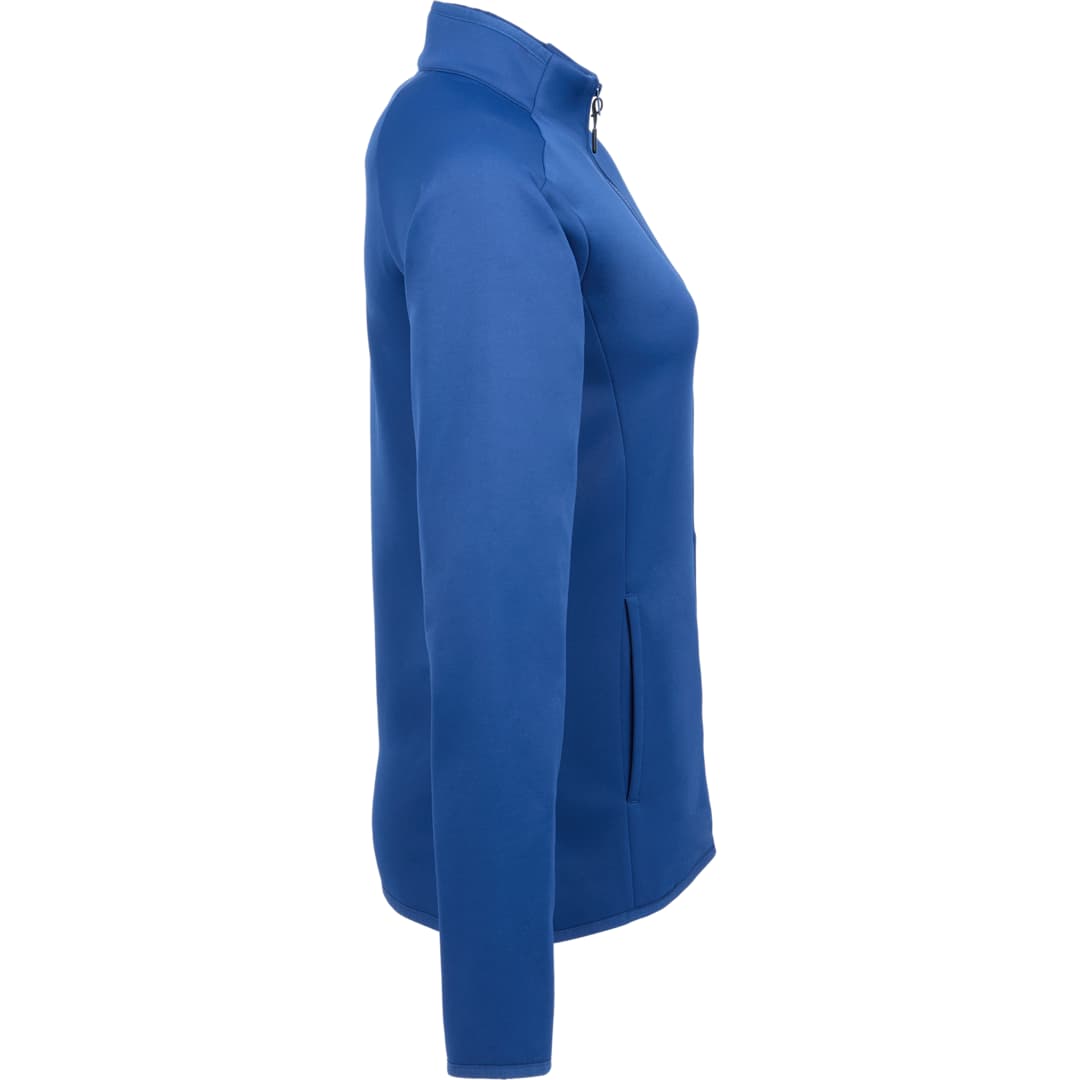 Right View of Blue TELICA Brush Back Fleece Jacket - Women's plain
