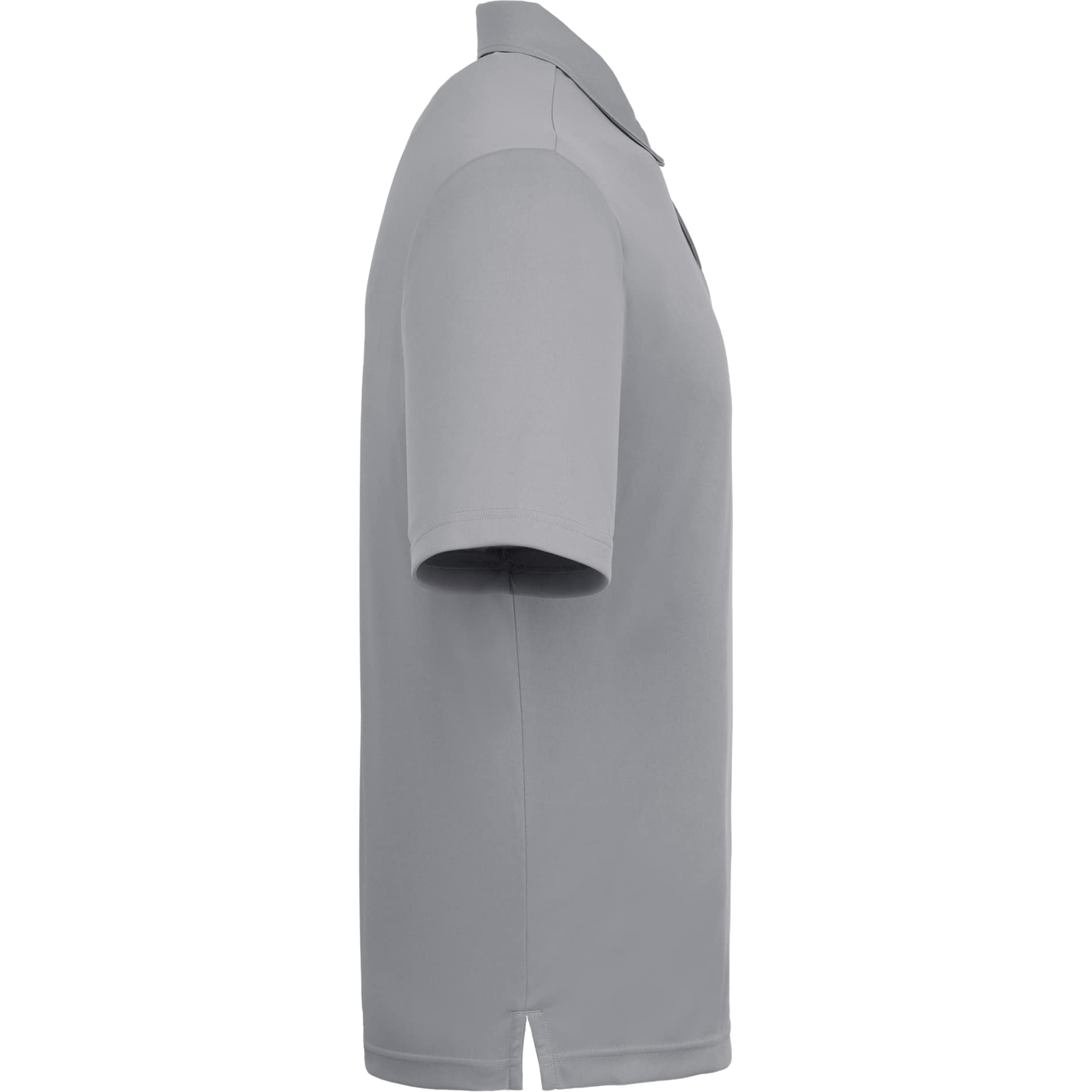 Right View of Grey DARA SS Polo - Men's plain