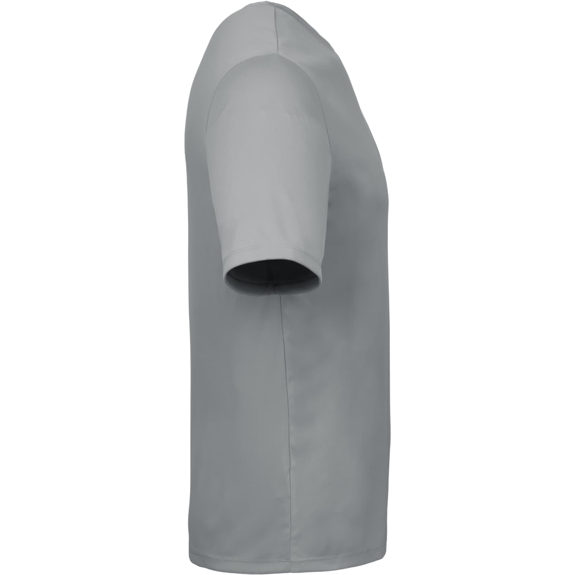 Right View of Grey DARA SS Tech Tee - Men's plain