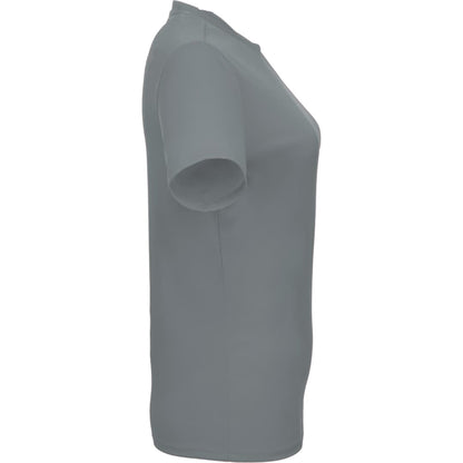 Right View of Grey DARA SS Tech Tee - Women's plain