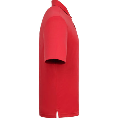 Right View of Red DARA SS Polo - Men's plain