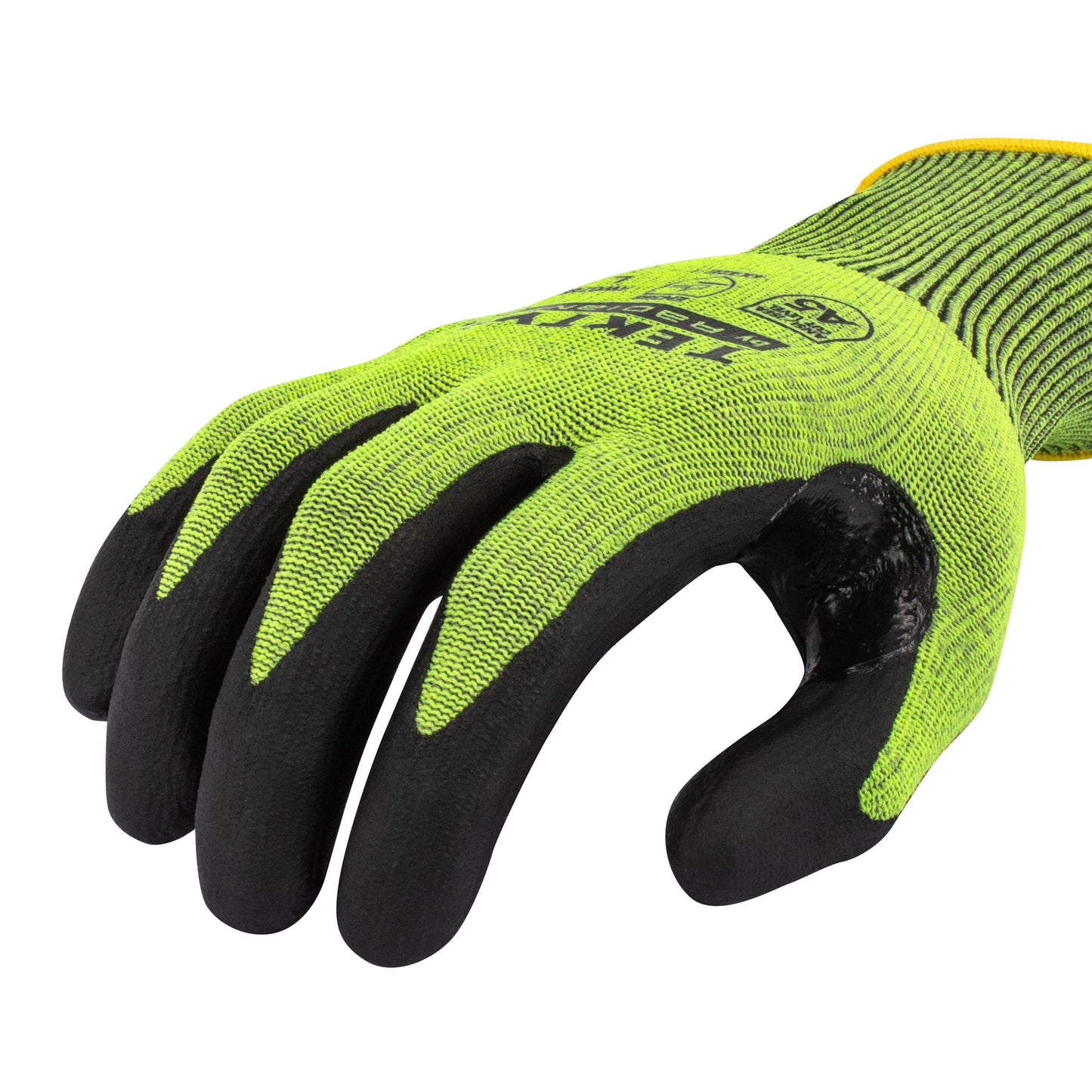 RWG755 TEKTYE® A5 Reinforce Thumb Green Nitrile Dip Cut Protective Work Glove - Size L