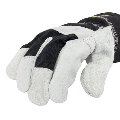 DPG41 Select Shoulder Cowhide Leather Palm Glove - Size L - Gray and Black