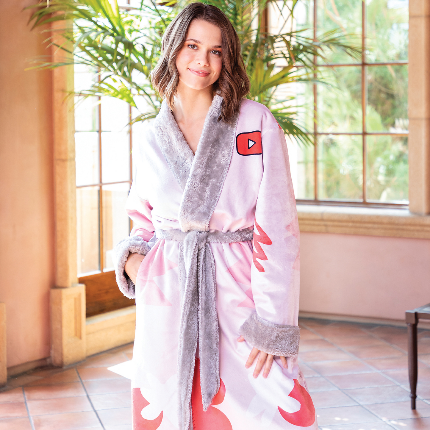 Sublimated Shawl Collar Robe