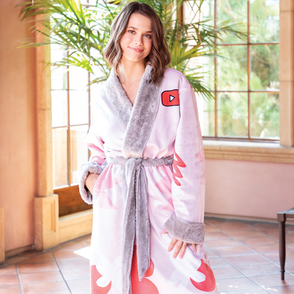 Sublimated Shawl Collar Robe
