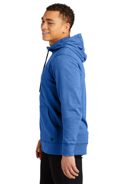 Royal Heather New Era Tri-Blend Fleece Full-Zip HoodieNEA511