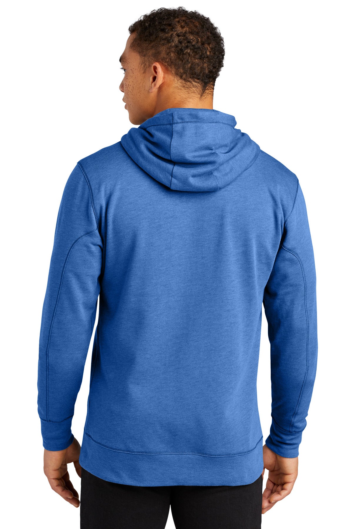 Royal Heather New Era Tri-Blend Fleece Full-Zip HoodieNEA511