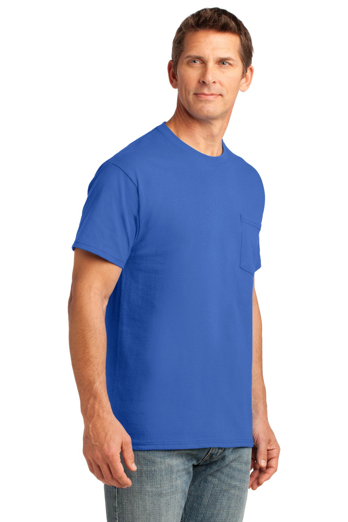 Royal Port & Company Core Cotton Pocket Tee. PC54P