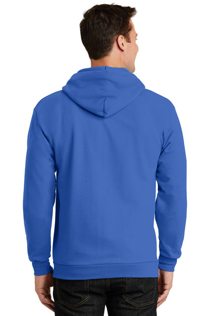 Royal Port & Company Essential Fleece Full-Zip Hooded Sweatshirt. PC90ZH