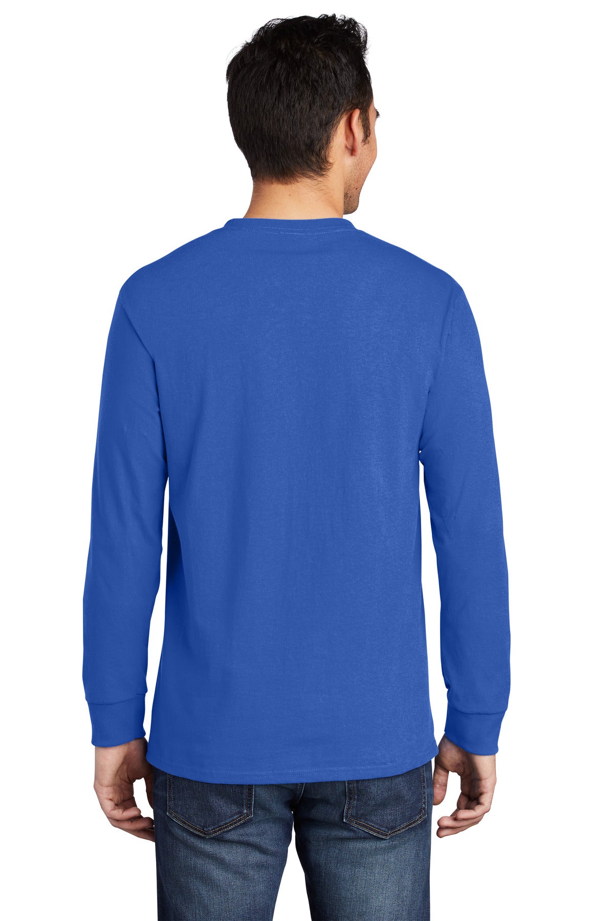 Royal Port & Company Long Sleeve Essential Pocket Tee. PC61LSP