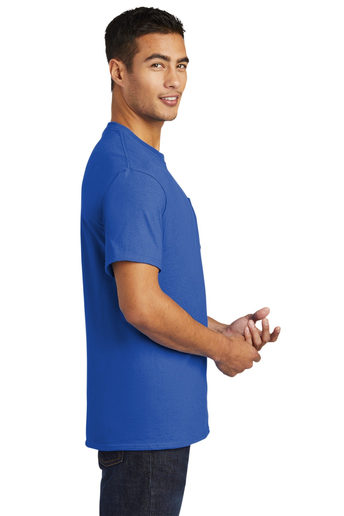 Royal Port & Company - Tall Essential Pocket Tee. PC61PT