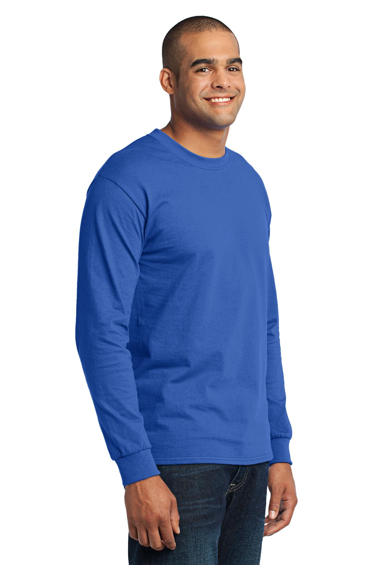 Royal Port & Company Tall Long Sleeve Core Blend Tee. PC55LST